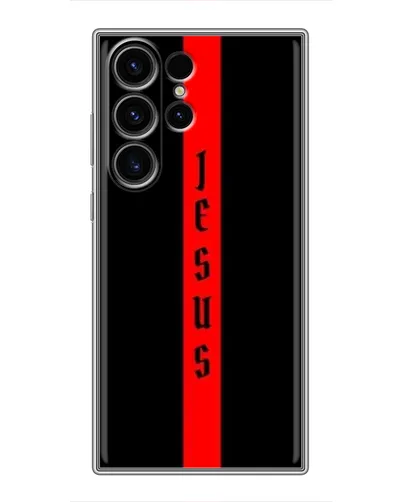Чехол для Samsung Galaxy S22 Ultra с картинкой «Красная линия веры»