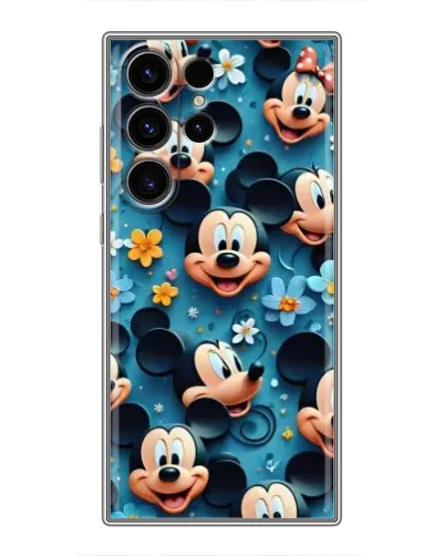 Чехол для Samsung Galaxy S22 Ultra с картинкой «Паттерн Микки и Минни» Чехол для Samsung Galaxy S22 Ultra с картинкой «Паттерн Микки и Минни»