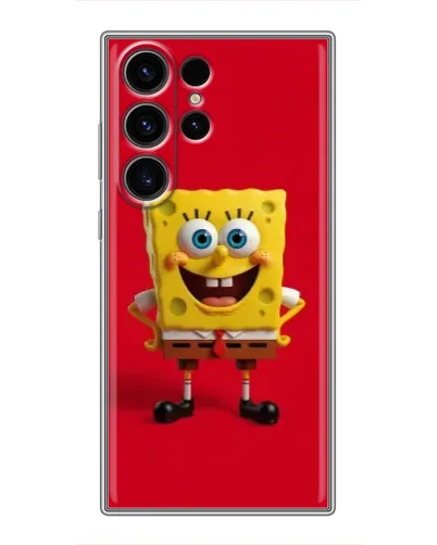 Чехол для Samsung Galaxy S22 Ultra с картинкой «Спанч Боб на красном» Чехол для Samsung Galaxy S22 Ultra с картинкой «Спанч Боб на красном»