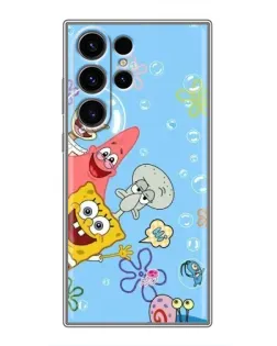 Чехол для Samsung Galaxy S22 Ultra с картинкой «Веселые пузырьки»