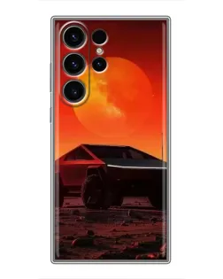 Чехол для Samsung Galaxy S22 Ultra с картинкой «Cybertruck на Марсе» Чехол для Samsung Galaxy S22 Ultra с картинкой «Cybertruck на Марсе»
