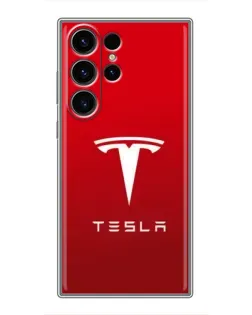 Чехол для Samsung Galaxy S22 Ultra с картинкой «Tesla Red Classic» Чехол для Samsung Galaxy S22 Ultra с картинкой «Tesla Red Classic»