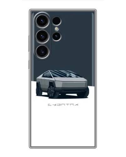 Чехол для Samsung Galaxy S22 Ultra с картинкой «Серебристый Cybertruck Tesla» Чехол для Samsung Galaxy S22 Ultra с картинкой «Серебристый Cybertruck Tesla»