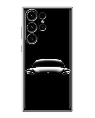 Чехол для Samsung Galaxy S22 Ultra с картинкой «Фары Tesla Night» Чехол для Samsung Galaxy S22 Ultra с картинкой «Фары Tesla Night»