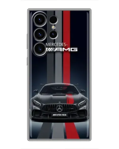 Чехол для Samsung Galaxy S22 Ultra с картинкой «Mercedes — белый карбон» Чехол для Samsung Galaxy S22 Ultra с картинкой «Mercedes — белый карбон»