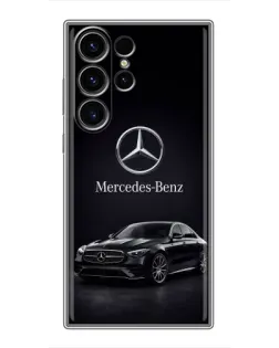 Чехол для Samsung Galaxy S22 Ultra с картинкой «Mercedes — решетка радиатора»