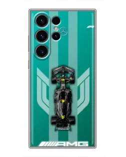 Чехол для Samsung Galaxy S22 Ultra с картинкой «Mercedes AMG Petronas»