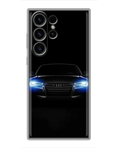 Чехол для Samsung Galaxy S22 Ultra с картинкой «Audi в неоне»