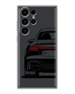 Чехол для Samsung Galaxy S22 Ultra с картинкой «Задняя часть Audi — арт»