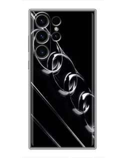 Чехол для Samsung Galaxy S22 Ultra с картинкой «Audi — абстрактные кольца»