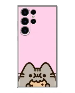 Чехол для Samsung Galaxy S22 Ultra с картинкой «Pusheen и печенье» Чехол для Samsung Galaxy S22 Ultra с картинкой «Pusheen и печенье»