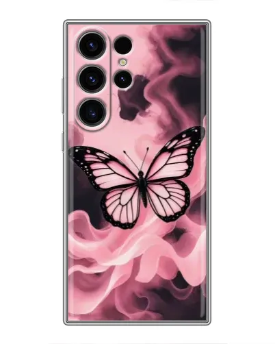 Чехол для Samsung Galaxy S22 Ultra с картинкой «Бабочка в дыму» Чехол для Samsung Galaxy S22 Ultra с картинкой «Бабочка в дыму»