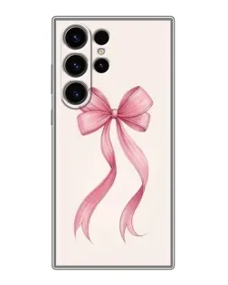 Чехол для Samsung Galaxy S22 Ultra с картинкой «Розовый бант»