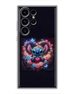 Чехол для Samsung Galaxy S22 Ultra с картинкой «Stitch в цветах» Чехол для Samsung Galaxy S22 Ultra с картинкой «Stitch в цветах»