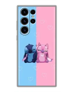 Чехол для Samsung Galaxy S22 Ultra с картинкой «Stitch и Angel Love» Чехол для Samsung Galaxy S22 Ultra с картинкой «Stitch и Angel Love»