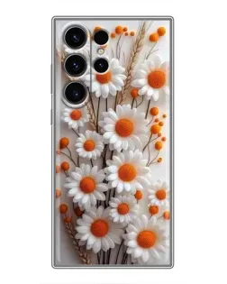 Чехол для Samsung Galaxy S22 Ultra с картинкой «Белые сухоцветы» Чехол для Samsung Galaxy S22 Ultra с картинкой «Белые сухоцветы»