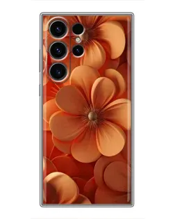 Чехол для Samsung Galaxy S22 Ultra с картинкой «Оранжевый макро цветок» Чехол для Samsung Galaxy S22 Ultra с картинкой «Оранжевый макро цветок»