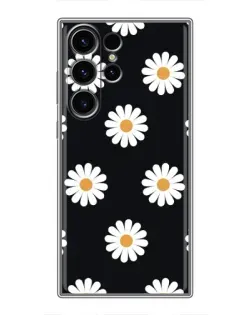 Чехол для Samsung Galaxy S22 Ultra с картинкой «Ромашки на черном» Чехол для Samsung Galaxy S22 Ultra с картинкой «Ромашки на черном»