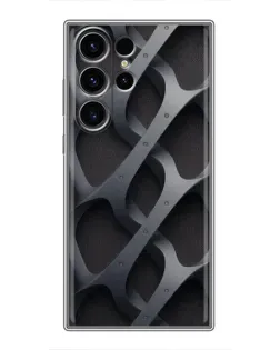Чехол для Samsung Galaxy S22 Ultra с картинкой «Объемное серое плетение» Чехол для Samsung Galaxy S22 Ultra с картинкой «Объемное серое плетение»