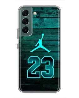 Чохол для Samsung Galaxy S22 з картинкою «Jordan Cyan 23» Чохол для Samsung Galaxy S22 з картинкою «Jordan Cyan 23»