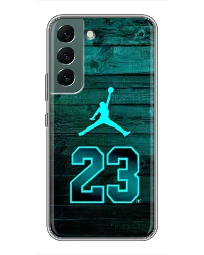 Чохол для Samsung Galaxy S22 з картинкою «Jordan Cyan 23»