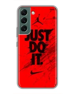 Чохол для Samsung Galaxy S22 з картинкою «Nike Just Do It» Чохол для Samsung Galaxy S22 з картинкою «Nike Just Do It»