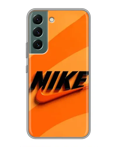 Чохол для Samsung Galaxy S22 з картинкою «Помаранчевий драйв Nike»