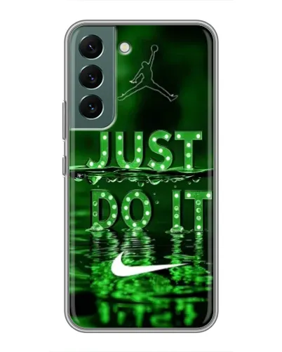Чохол для Samsung Galaxy S22 з картинкою «Зелений неоновий Nike»