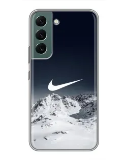 Чохол для Samsung Galaxy S22 з картинкою «Nike — зимові гори» Чохол для Samsung Galaxy S22 з картинкою «Nike — зимові гори»