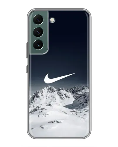 Чохол для Samsung Galaxy S22 з картинкою «Nike — зимові гори»