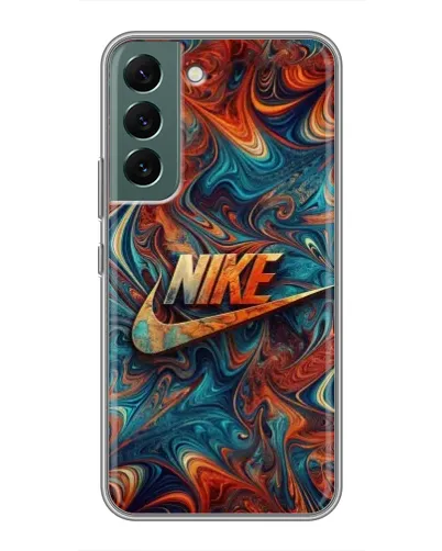 Чохол для Samsung Galaxy S22 з картинкою «Nike в абстракції»