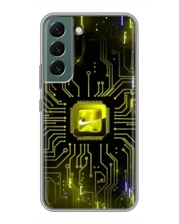 Чохол для Samsung Galaxy S22 з картинкою «Nike — золота іскра» Чохол для Samsung Galaxy S22 з картинкою «Nike — золота іскра»