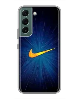 Чохол для Samsung Galaxy S22 з картинкою «Синій пульс Nike» Чохол для Samsung Galaxy S22 з картинкою «Синій пульс Nike»