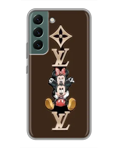Чехол для Samsung Galaxy S22 с картинкой «LV и Микки Маус» Чехол для Samsung Galaxy S22 с картинкой «LV и Микки Маус»