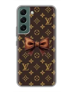 Чехол для Samsung Galaxy S22 с картинкой «LV с бантом»