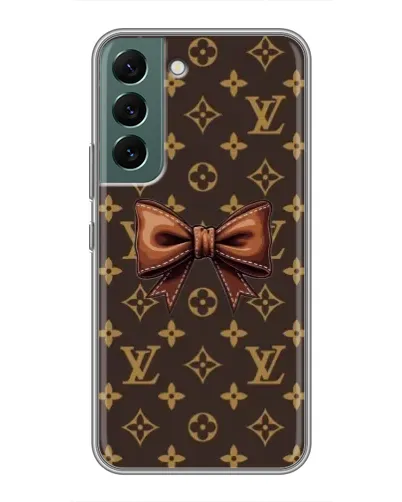 Чехол для Samsung Galaxy S22 с картинкой «LV с бантом» Чехол для Samsung Galaxy S22 с картинкой «LV с бантом»