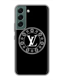 Чехол для Samsung Galaxy S22 с картинкой «LV — печать стиля»