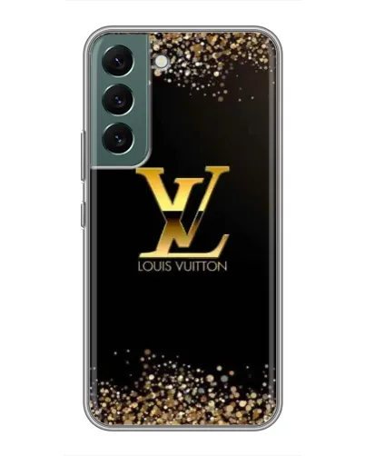 Чехол для Samsung Galaxy S22 с картинкой «LV — золотые искры» Чехол для Samsung Galaxy S22 с картинкой «LV — золотые искры»