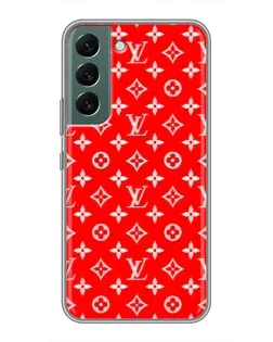 Чехол для Samsung Galaxy S22 с картинкой «Яркий паттерн LV»