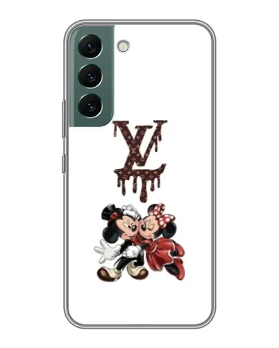 Чехол для Samsung Galaxy S22 с картинкой «LV и Микки Маус» Чехол для Samsung Galaxy S22 с картинкой «LV и Микки Маус»
