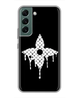 Чехол для Samsung Galaxy S22 с картинкой «Цветочная монограмма»