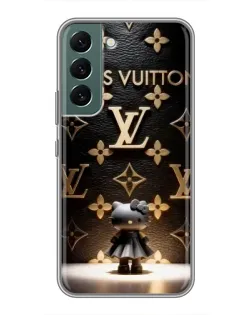 Чехол для Samsung Galaxy S22 с картинкой «Монограмма с фигурой»
