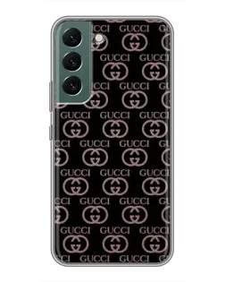 Чехол для Samsung Galaxy S22 с картинкой «Классическая монограмма Gucci»