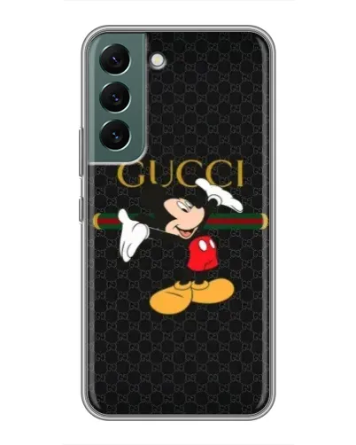 Чехол для Samsung Galaxy S22 с картинкой «Микки Маус Gucci»