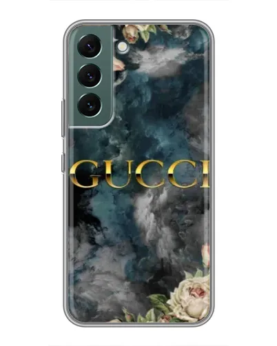 Чехол для Samsung Galaxy S22 с картинкой «Абстрактные цветы Gucci»