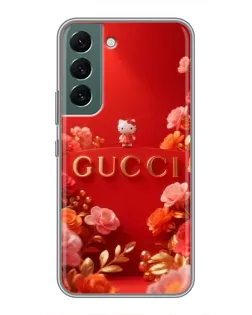 Чехол для Samsung Galaxy S22 с картинкой «Gucci — золотой сад»