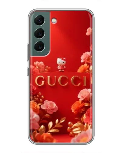 Чехол для Samsung Galaxy S22 с картинкой «Gucci — золотой сад»