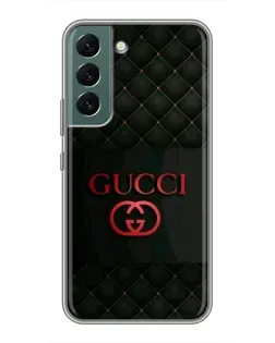Чехол для Samsung Galaxy S22 с картинкой «Gucci — стеганый черный»