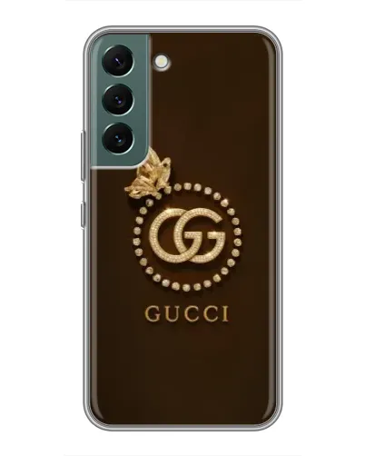 Чехол для Samsung Galaxy S22 с картинкой «Gucci — золотая бабочка»
