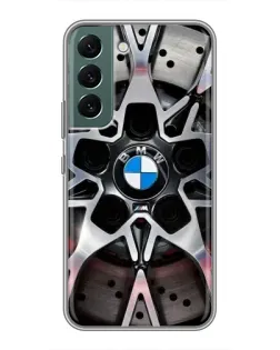 Чехол для Samsung Galaxy S22 с картинкой «BMW — деталь диска»
